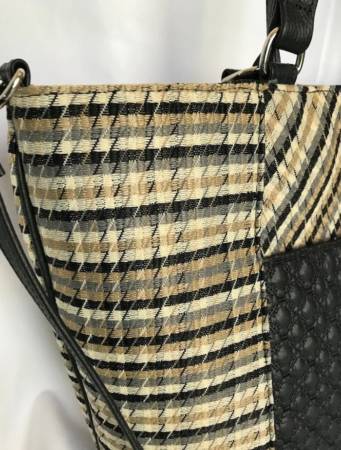 3039- Tonal Check Tote