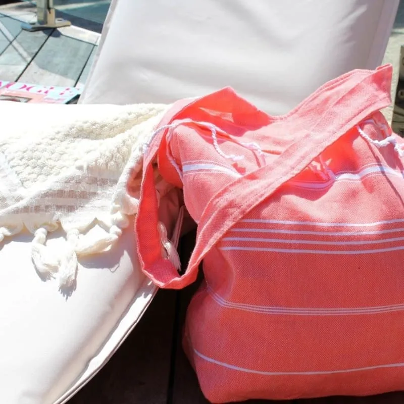 Accessorize De La Mer Coral Beach Bag