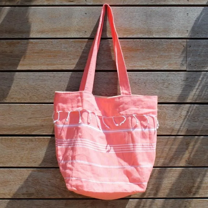 Accessorize De La Mer Coral Beach Bag