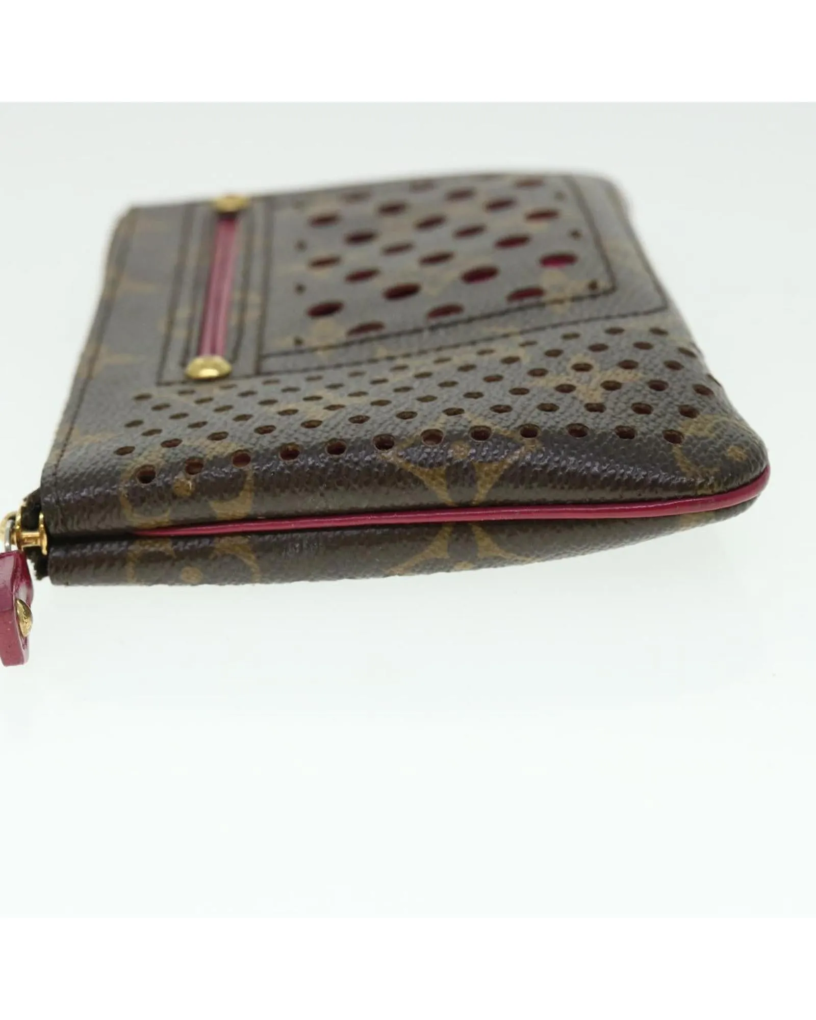 Authentic Louis Vuitton Monogram Perfo Pochette Plat Pouch