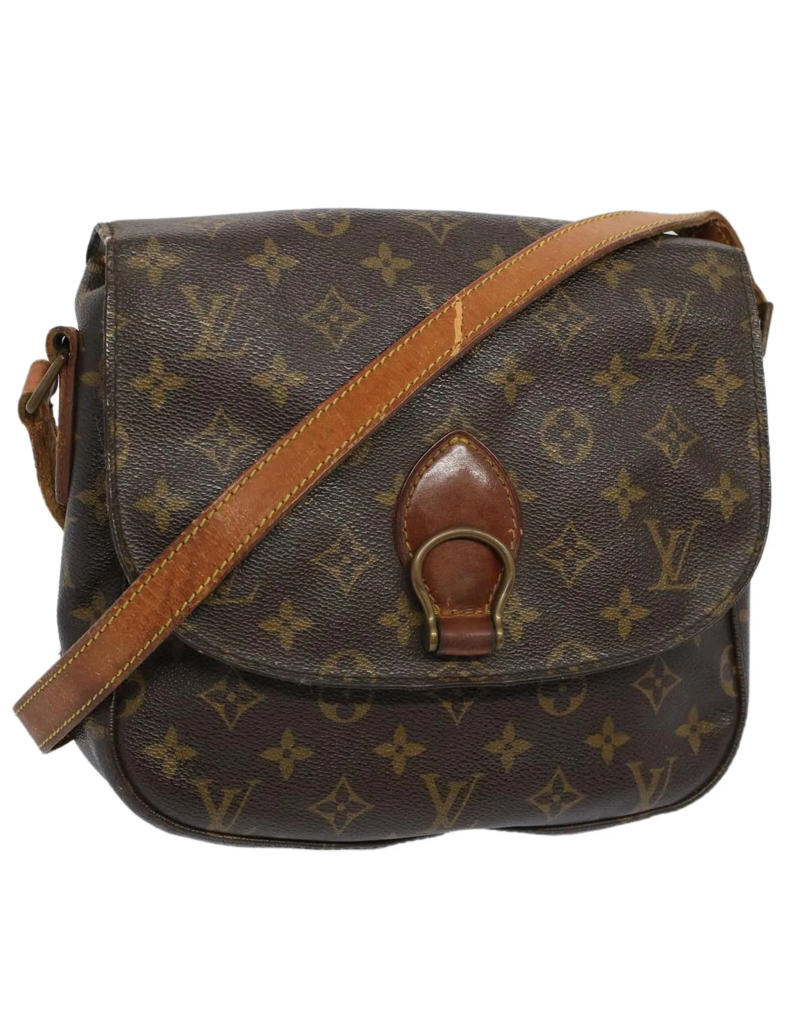 Authentic Monogram Saint Cloud GM Shoulder Bag by Louis Vuitton