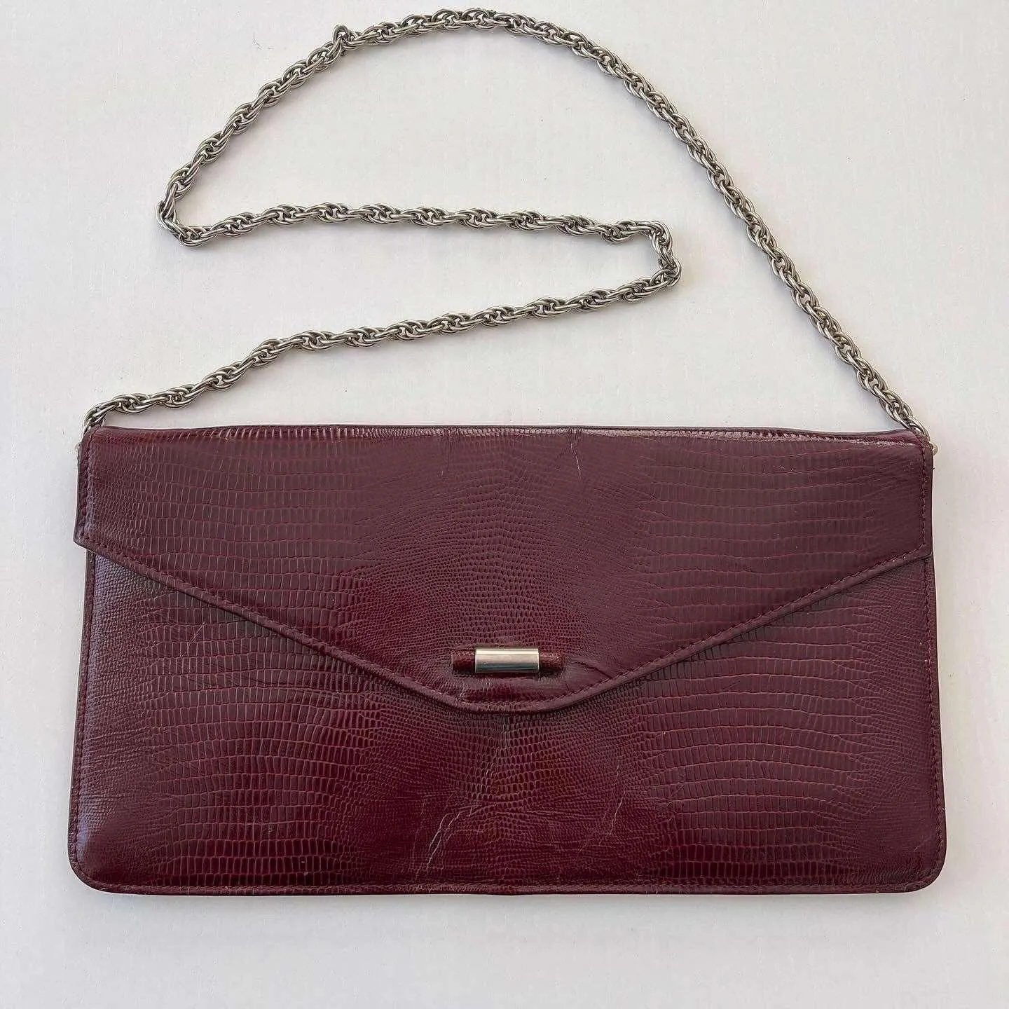 BALLY Vintage Lizard Leather Bag/Clutch