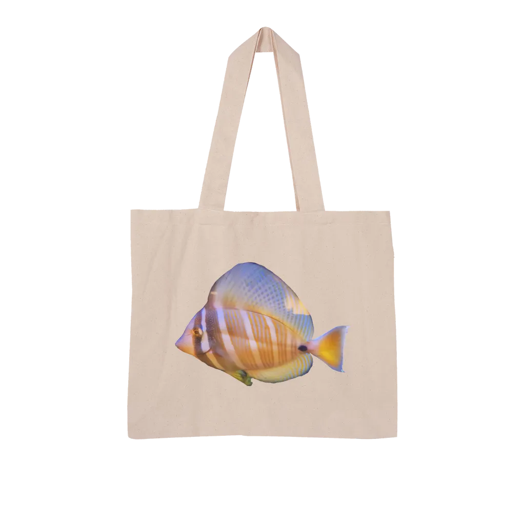 Beautiful Colored Fish Large Organic Tote Bag