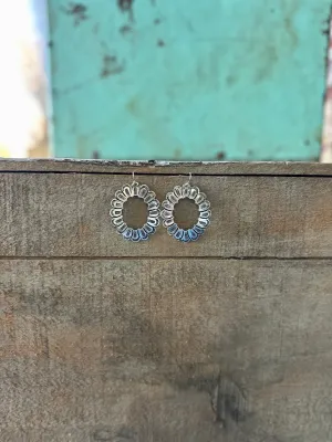 Believer Silver Concho Earrings