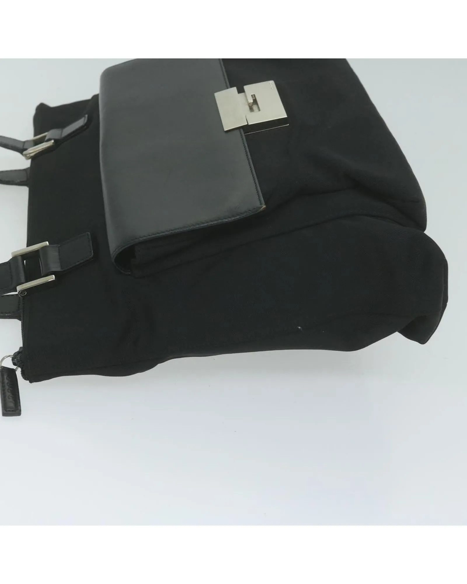 Black Nylon Shoulder Bag with Dust Bag - Italian Made