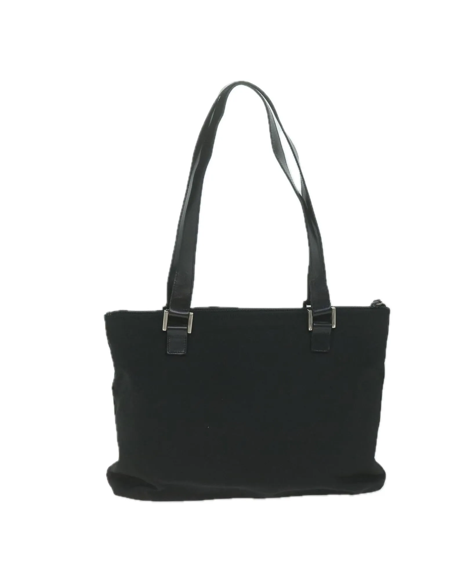 Black Nylon Shoulder Bag with Dust Bag - Italian Made