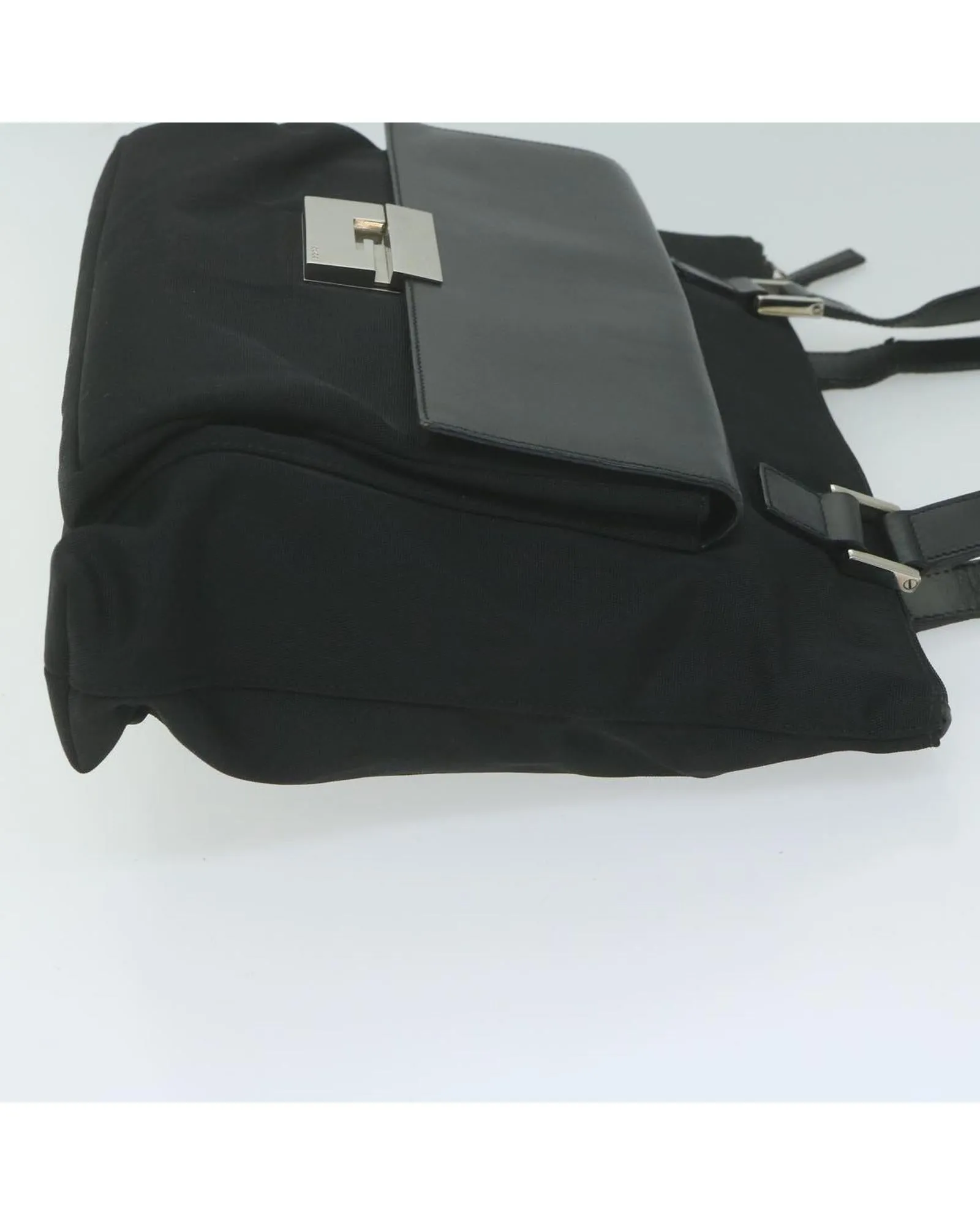 Black Nylon Shoulder Bag with Dust Bag - Italian Made