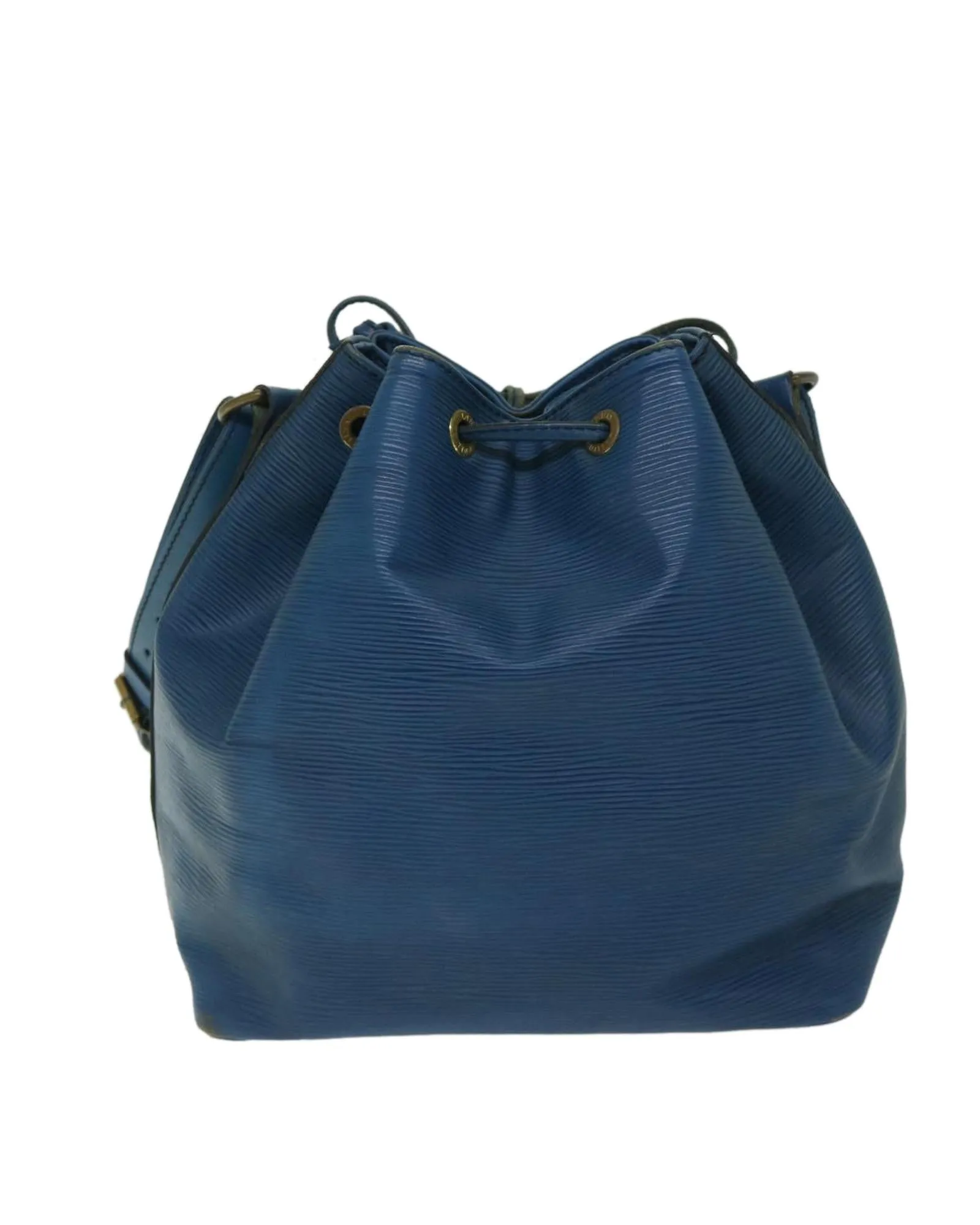 Blue Epi Leather Shoulder Bag with Drawstring Closure - Authentic LV