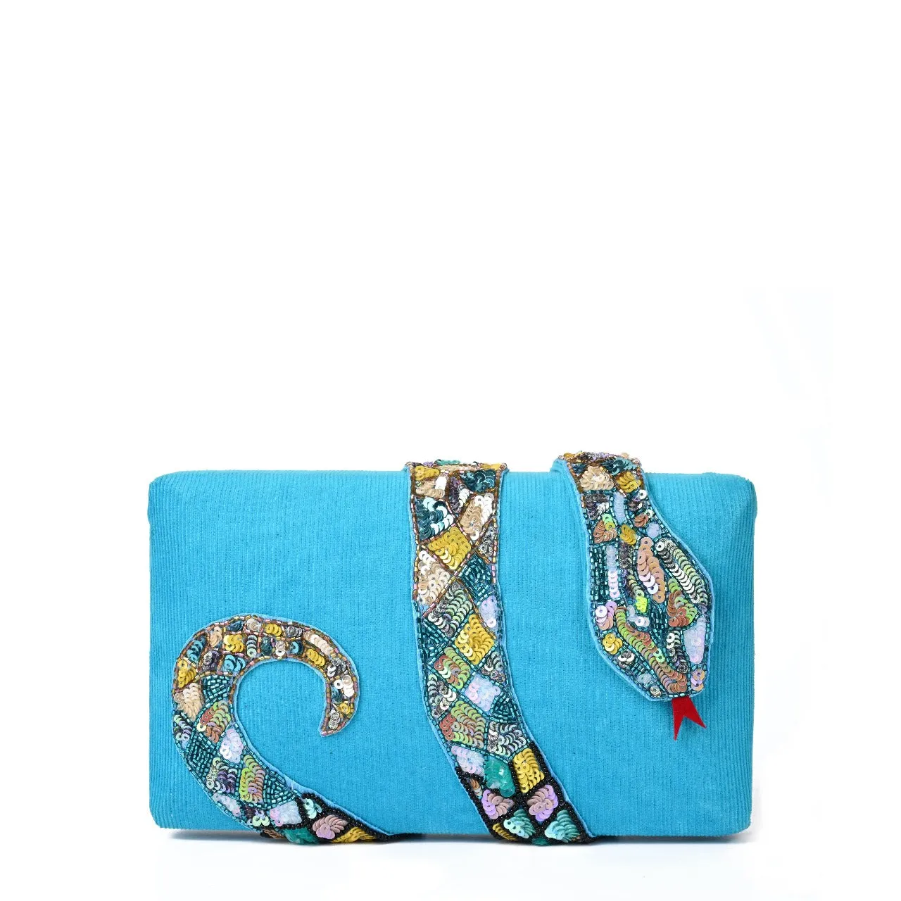 Blue Kaa Clutch