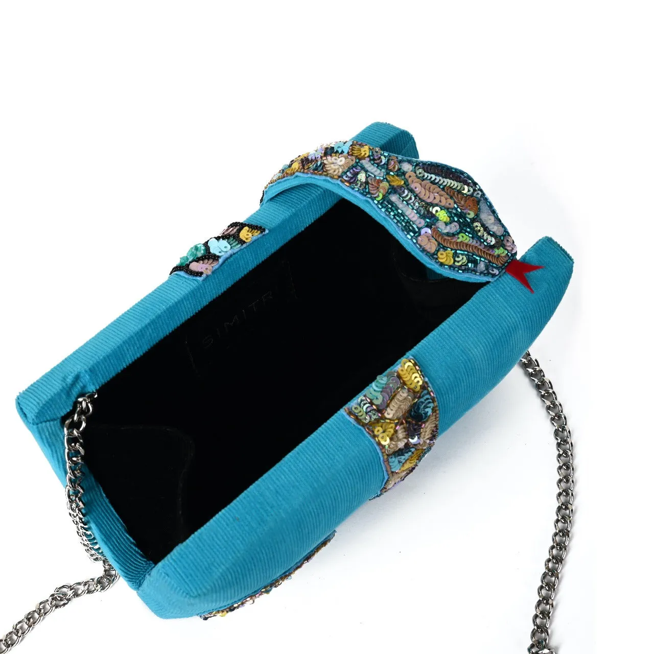 Blue Kaa Clutch