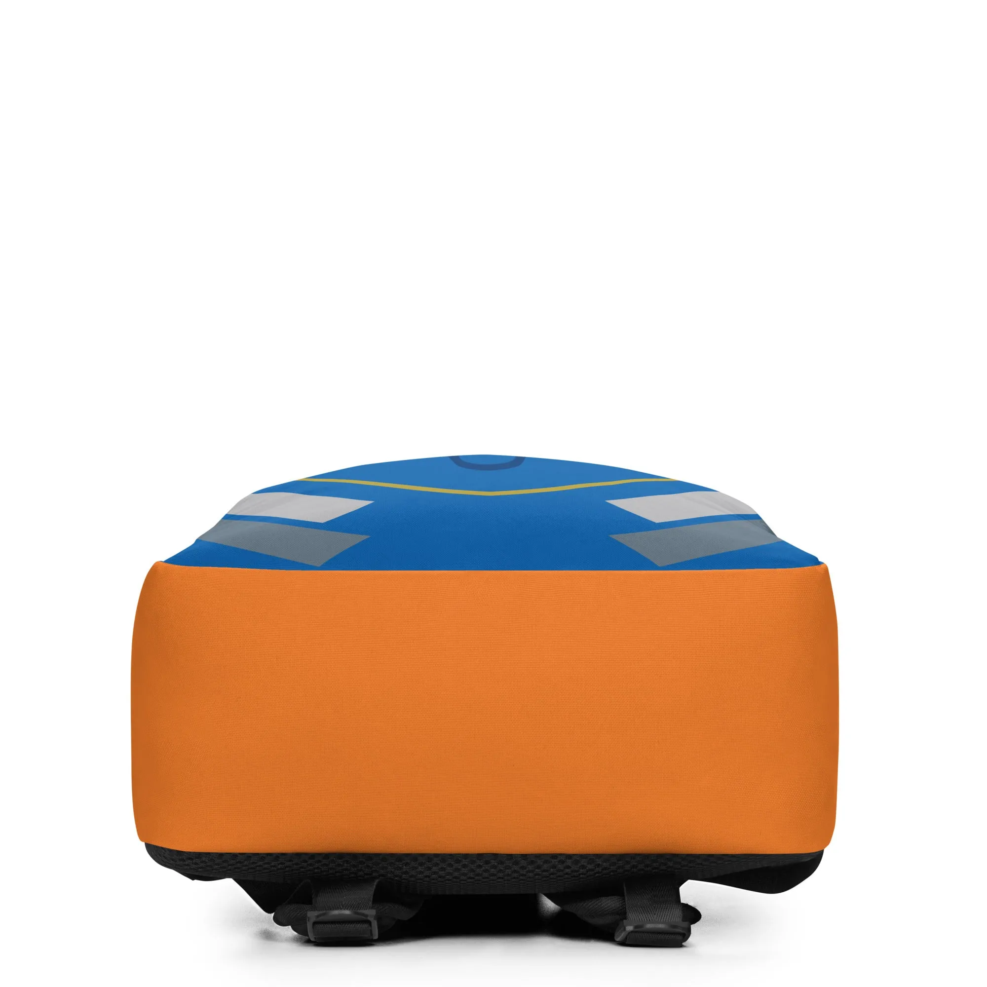 Blue Stripe Orange Rebel Minimalist Backpack