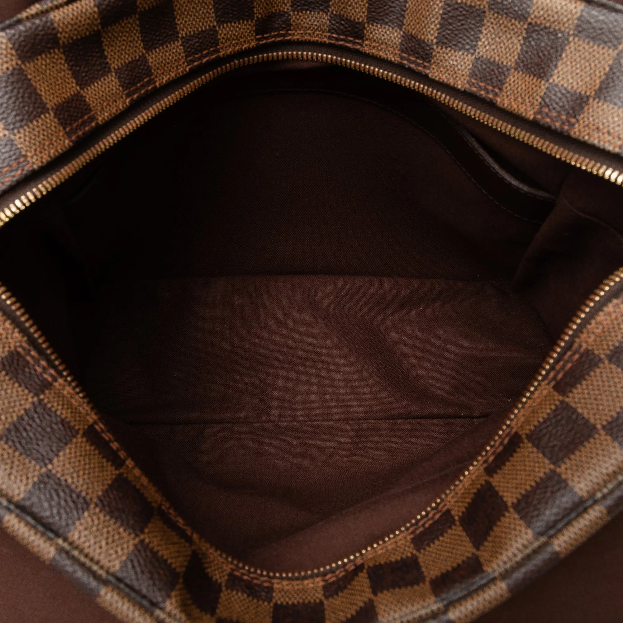 Brown Louis Vuitton Damier Ebene Naviglio Crossbody Bag