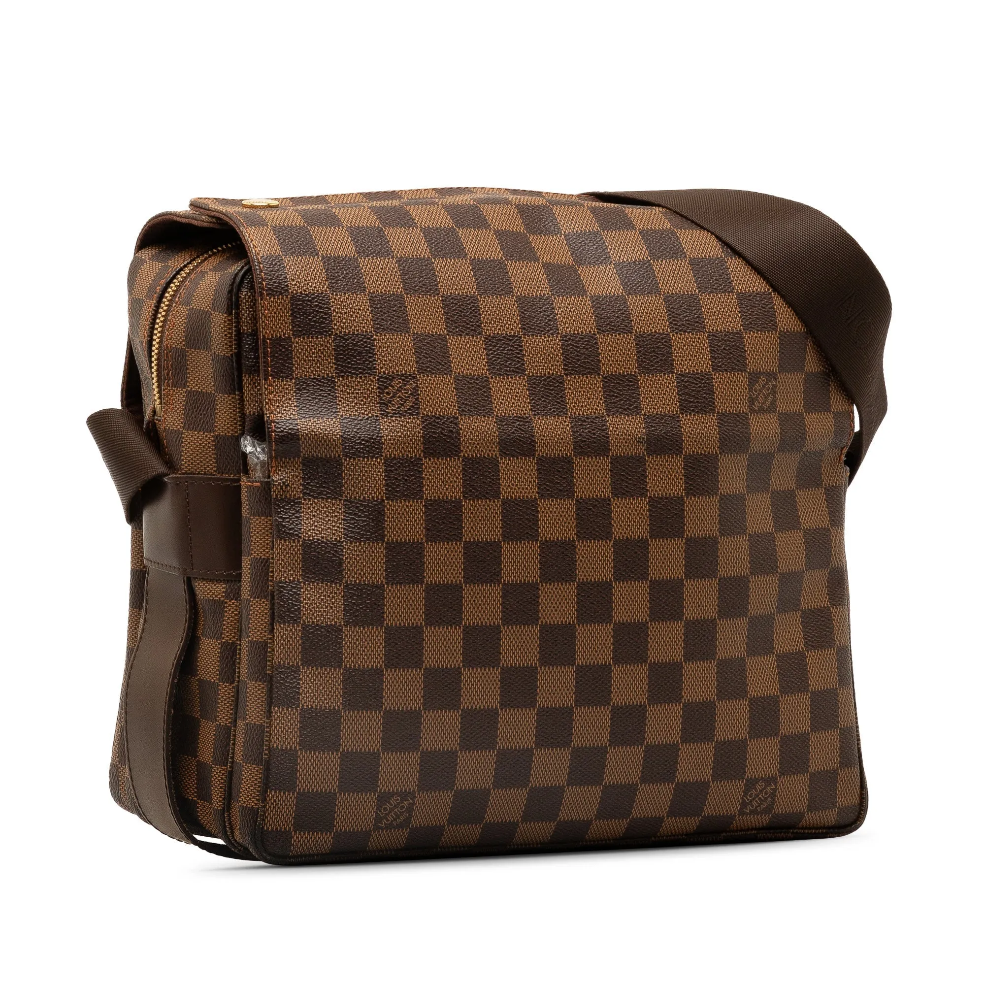 Brown Louis Vuitton Damier Ebene Naviglio Crossbody Bag