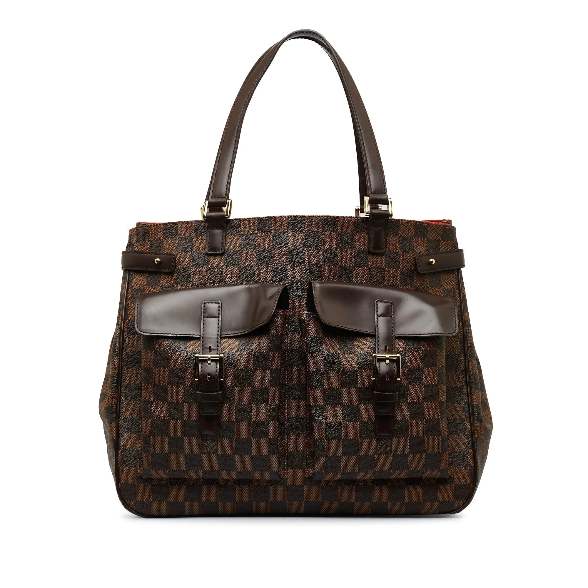 Brown Louis Vuitton Damier Ebene Uzes Tote Bag