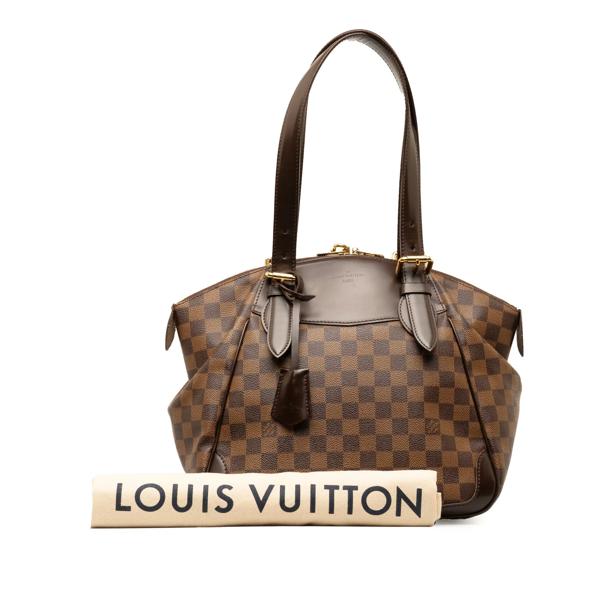 Brown Louis Vuitton Damier Ebene Verona MM Shoulder Bag