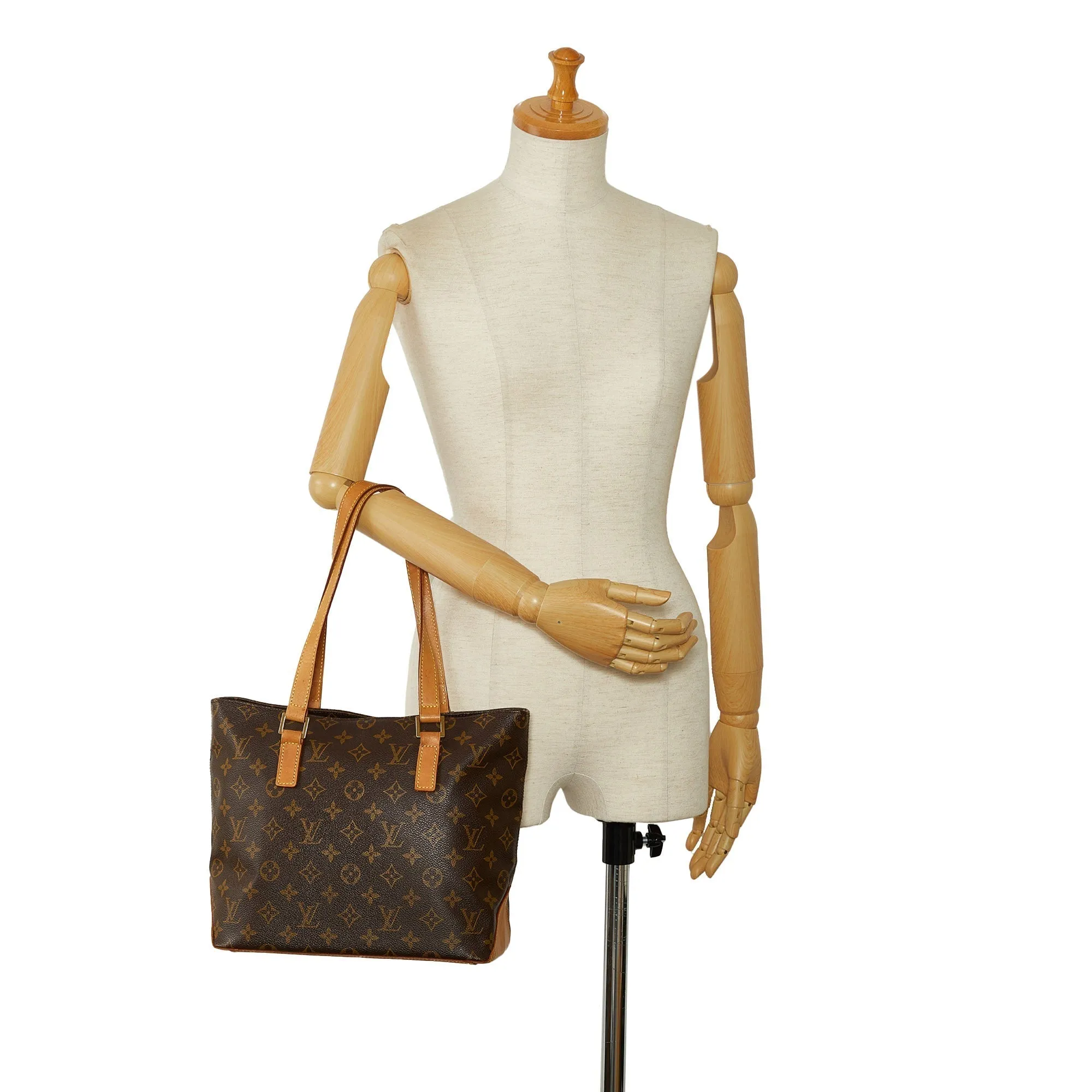 Brown Louis Vuitton Monogram Cabas Piano Tote Bag