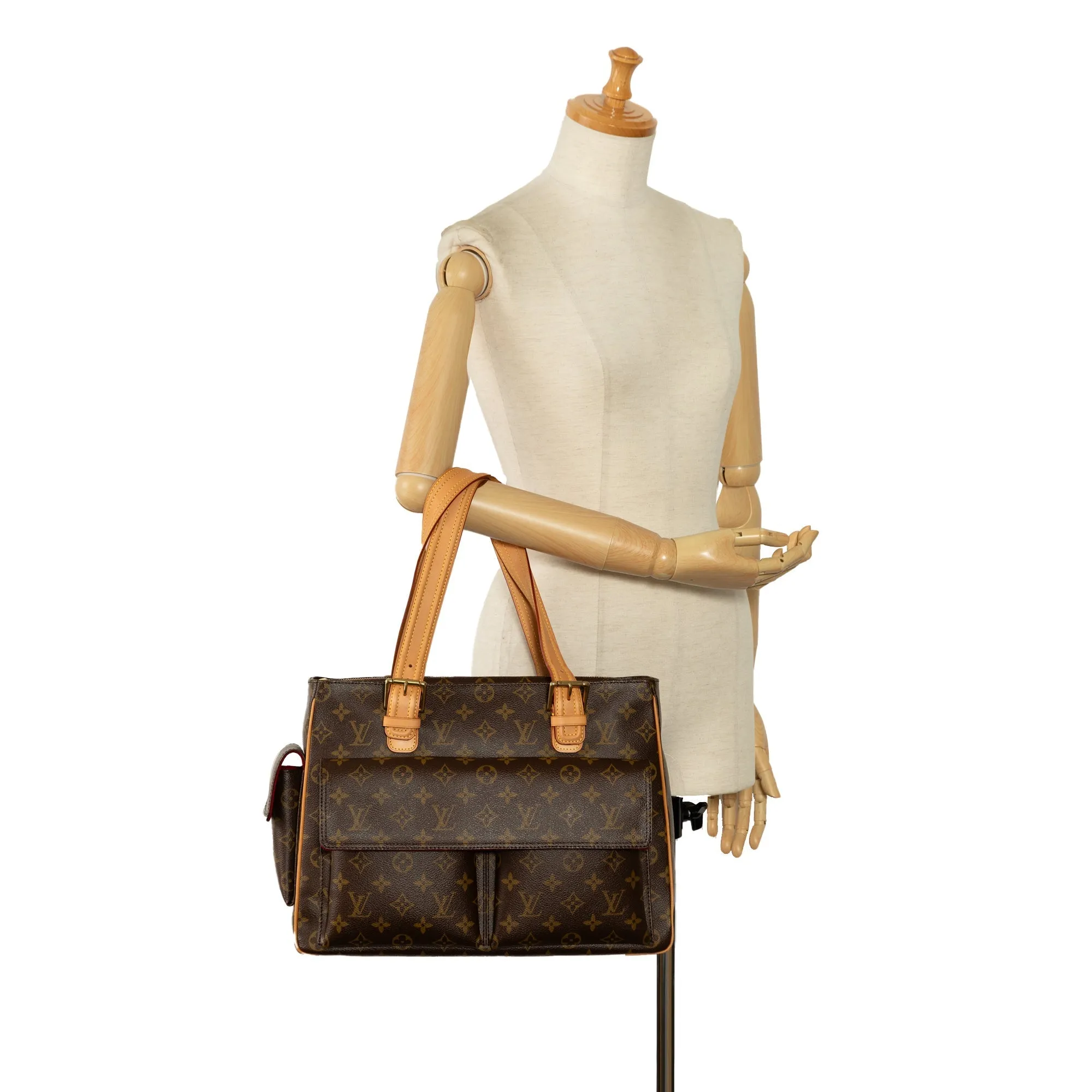 Brown Louis Vuitton Monogram Multipli-Cite Tote Bag