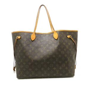 Brown Louis Vuitton Monogram Neverfull GM Tote Bag