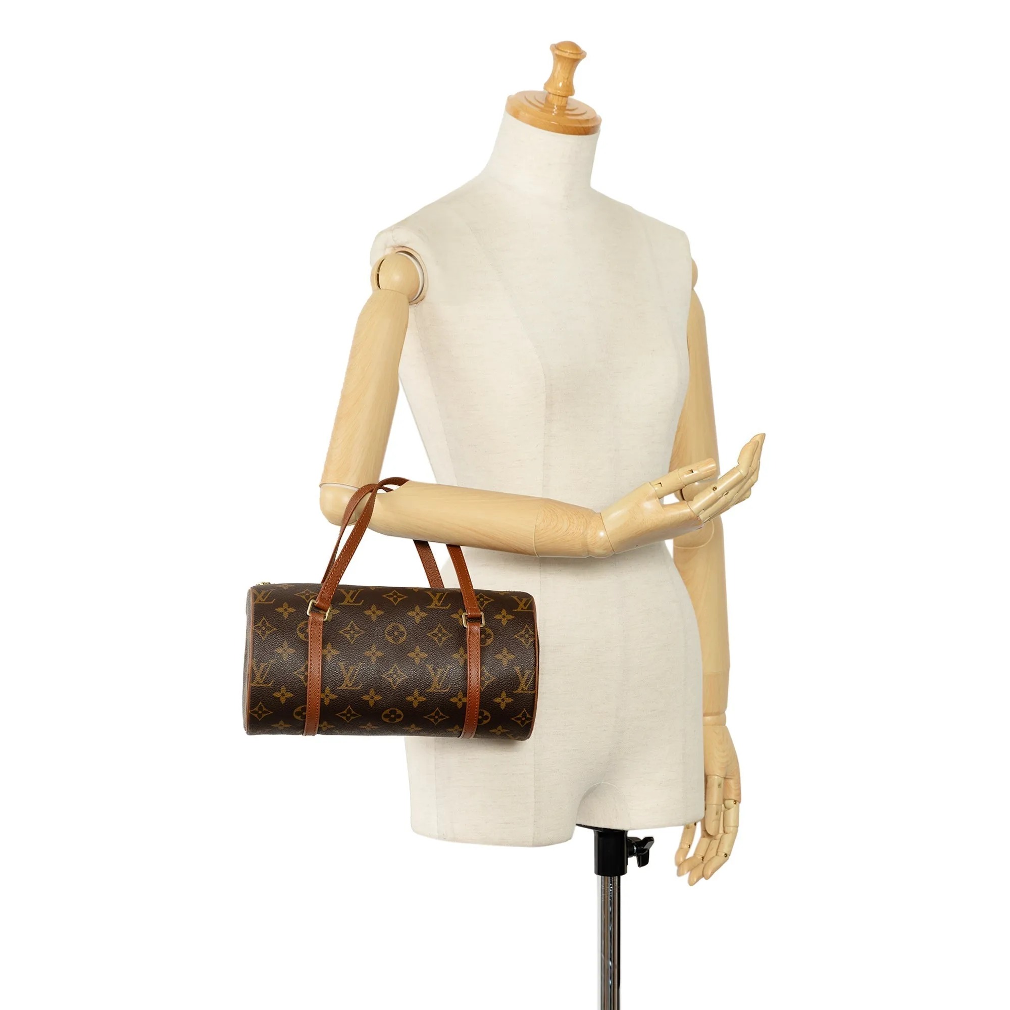 Brown Louis Vuitton Monogram Papillon 26 Handbag