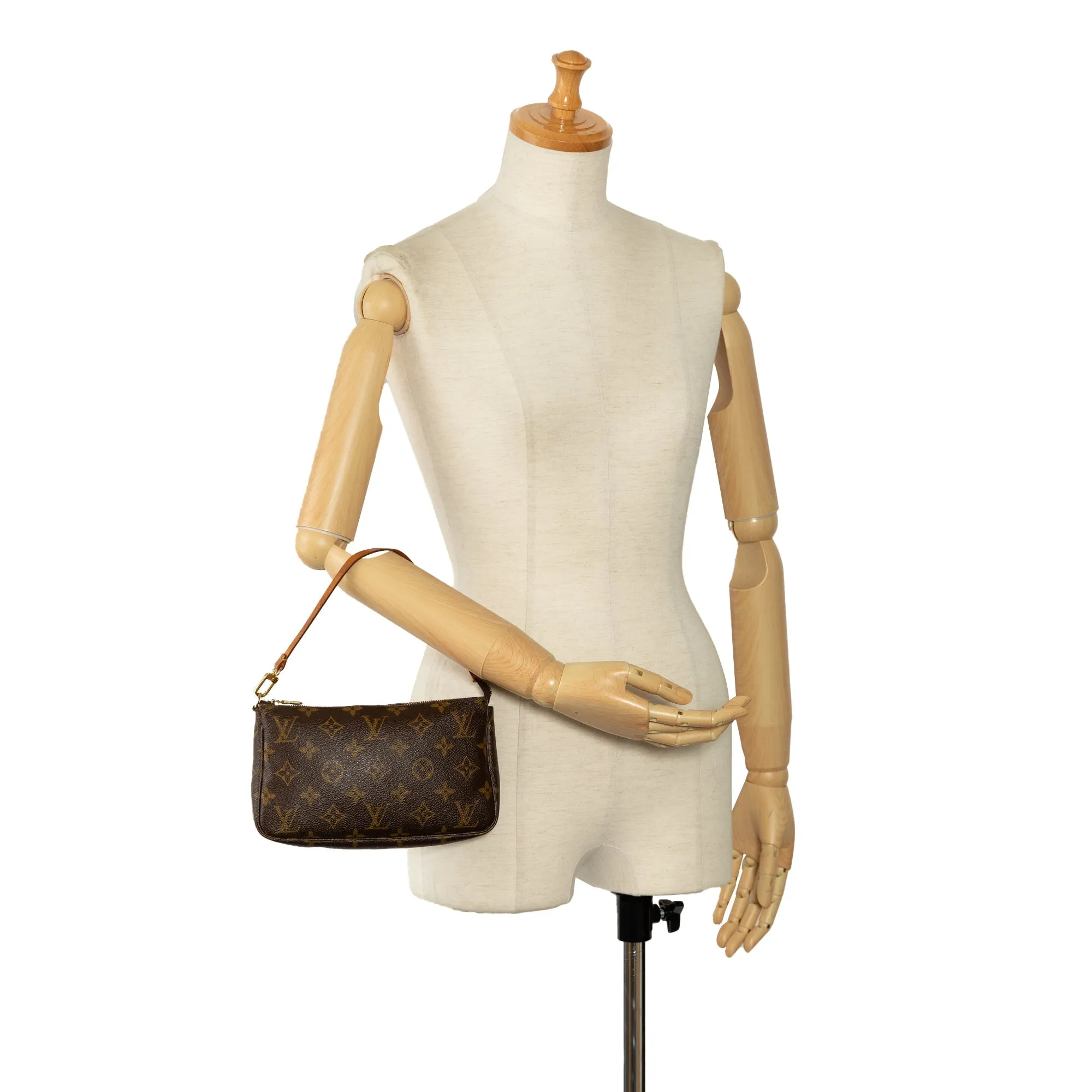 Brown Louis Vuitton Monogram Pochette Accessoires Shoulder Bag