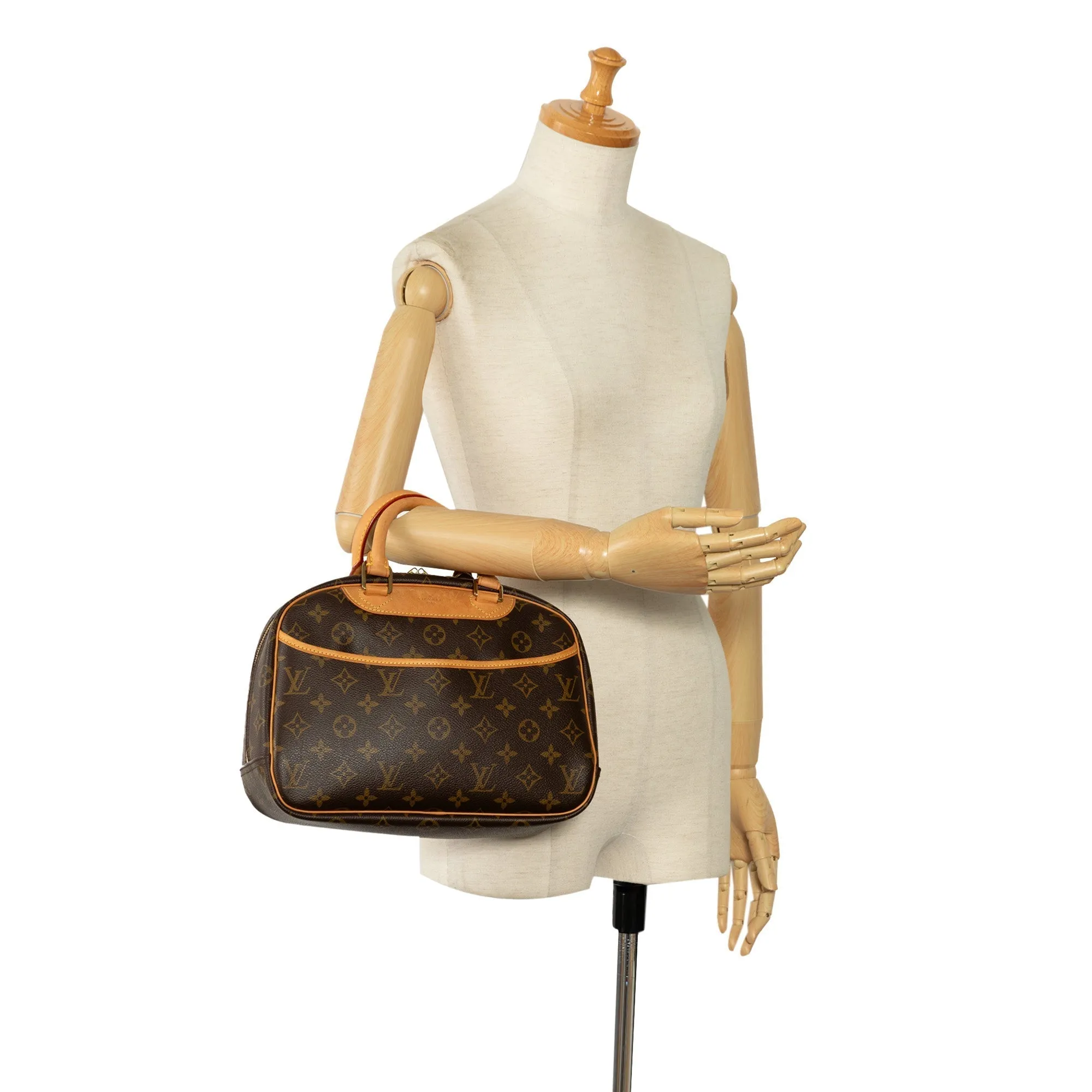 Brown Louis Vuitton Monogram Trouville Handbag