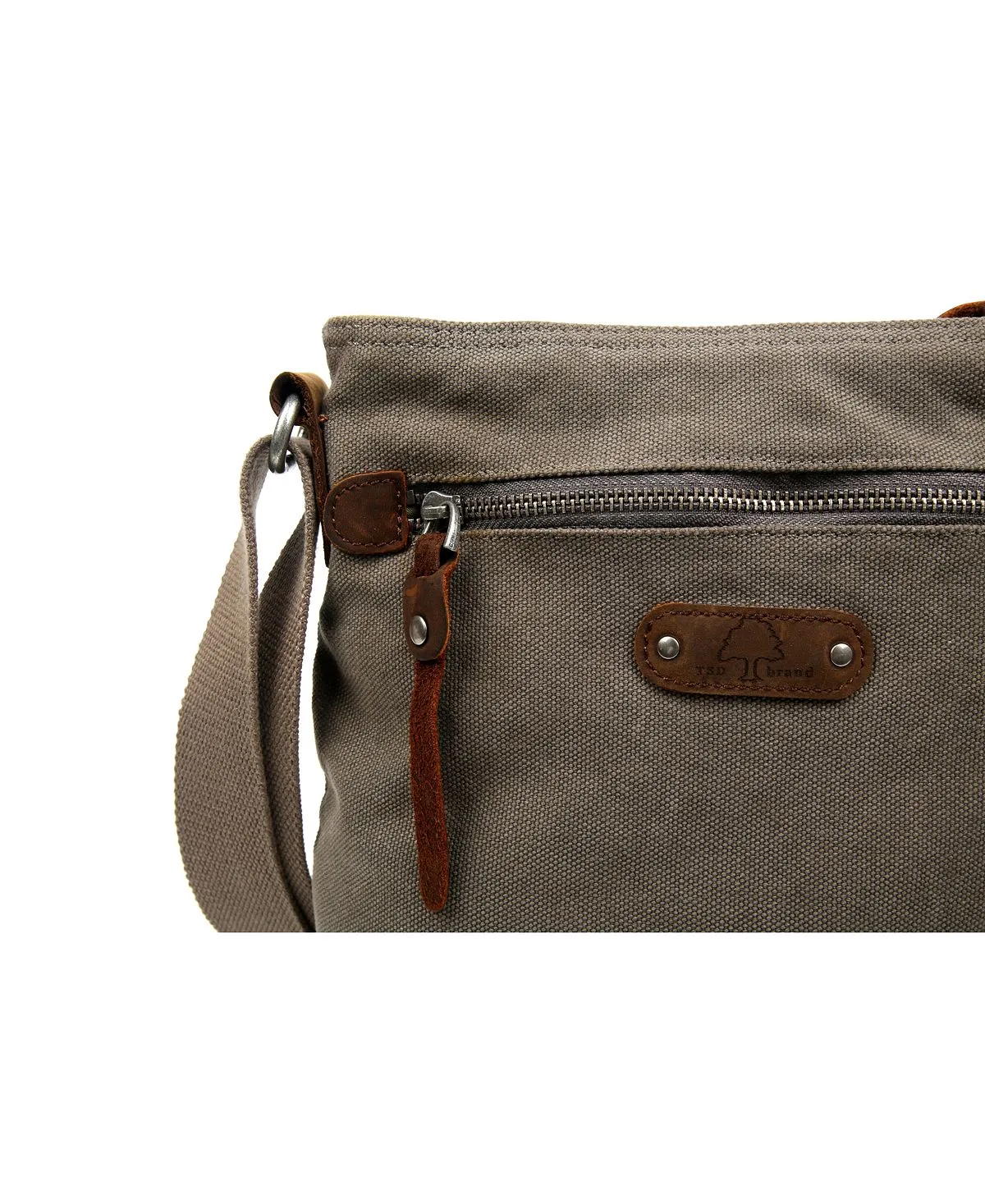 Canvas shoulder bag Tapa TSD BRAND, gray