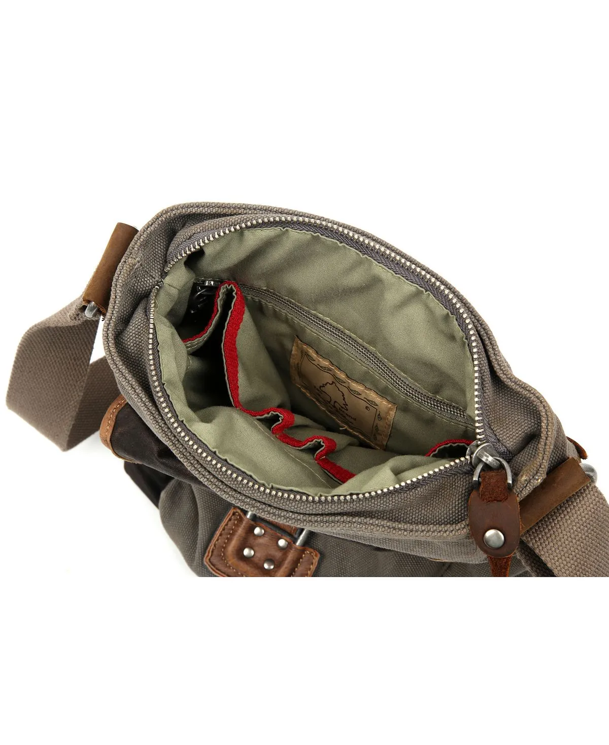 Canvas shoulder bag Tapa TSD BRAND, gray