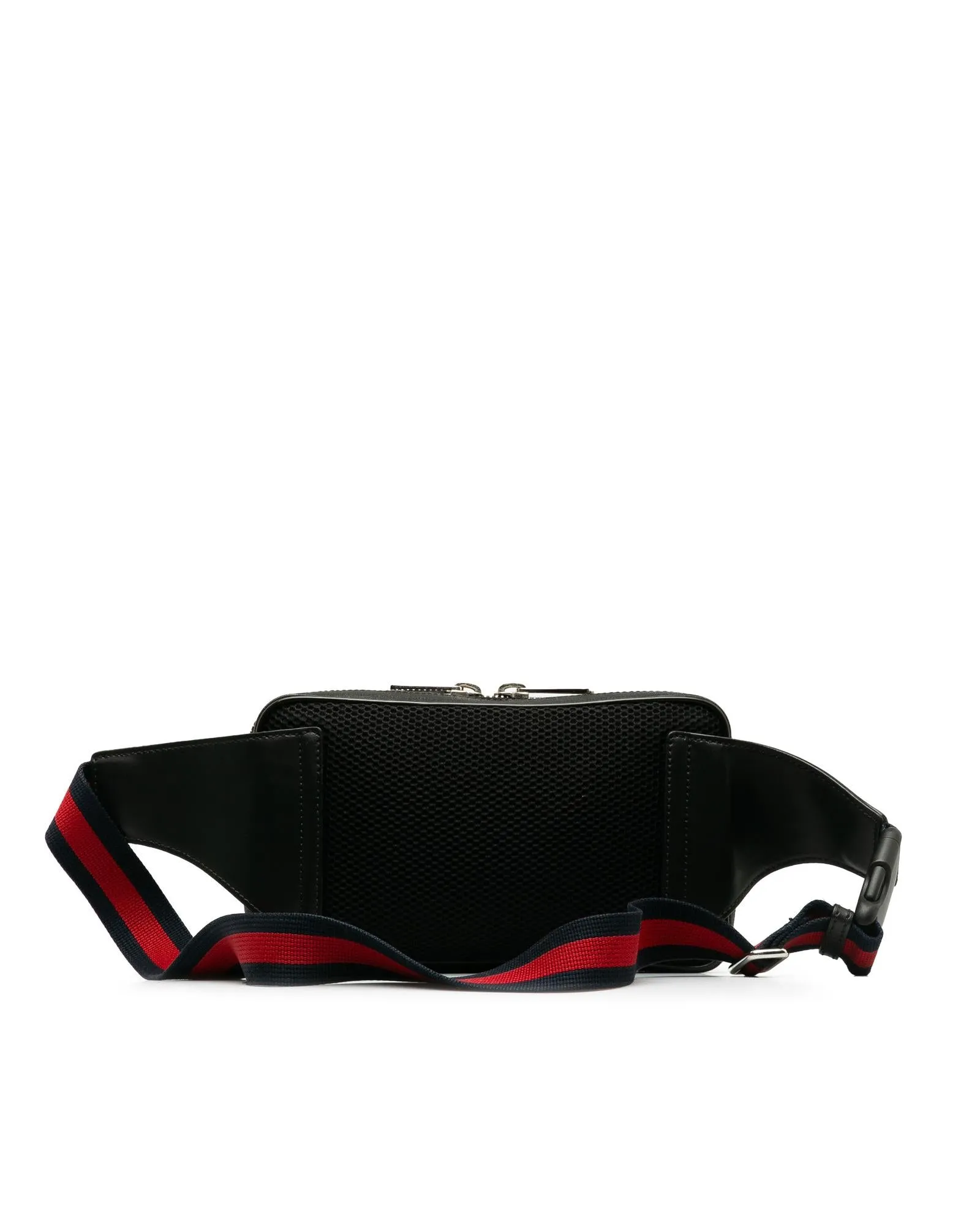 Coated Canvas Belt Bag with Adjustable Strap and Web Tiger Design