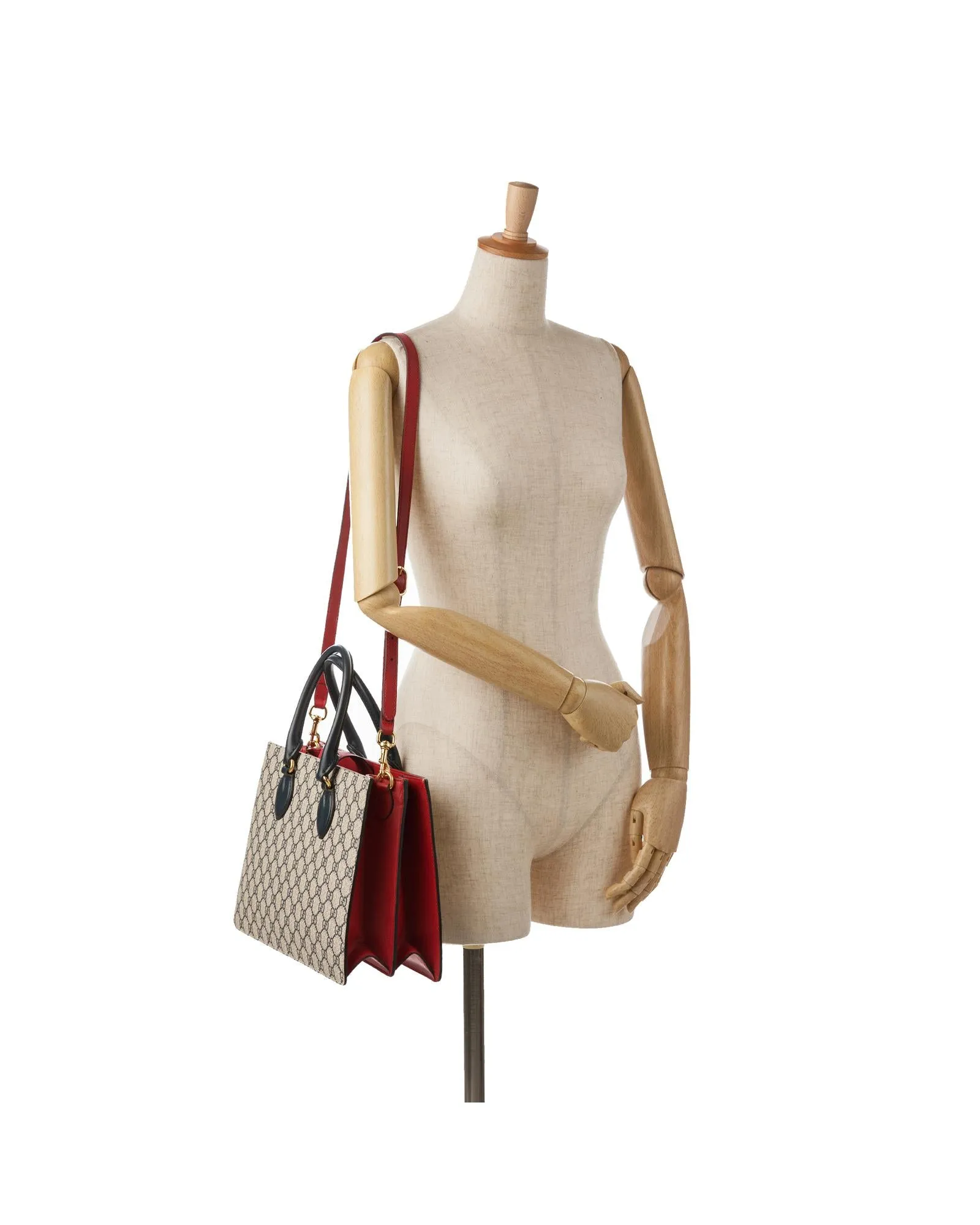 Convertible Coated Canvas Tote with Interior Pockets