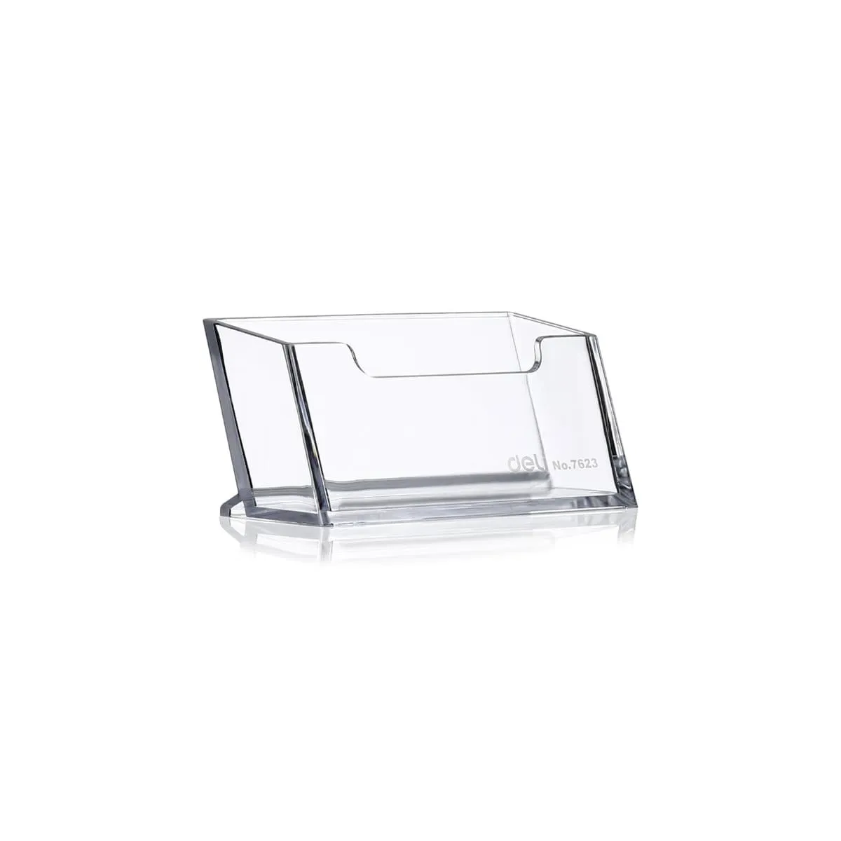 deli Clear Acrylic Business Card Holder