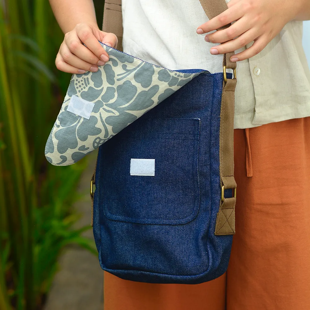 Denim Satchel