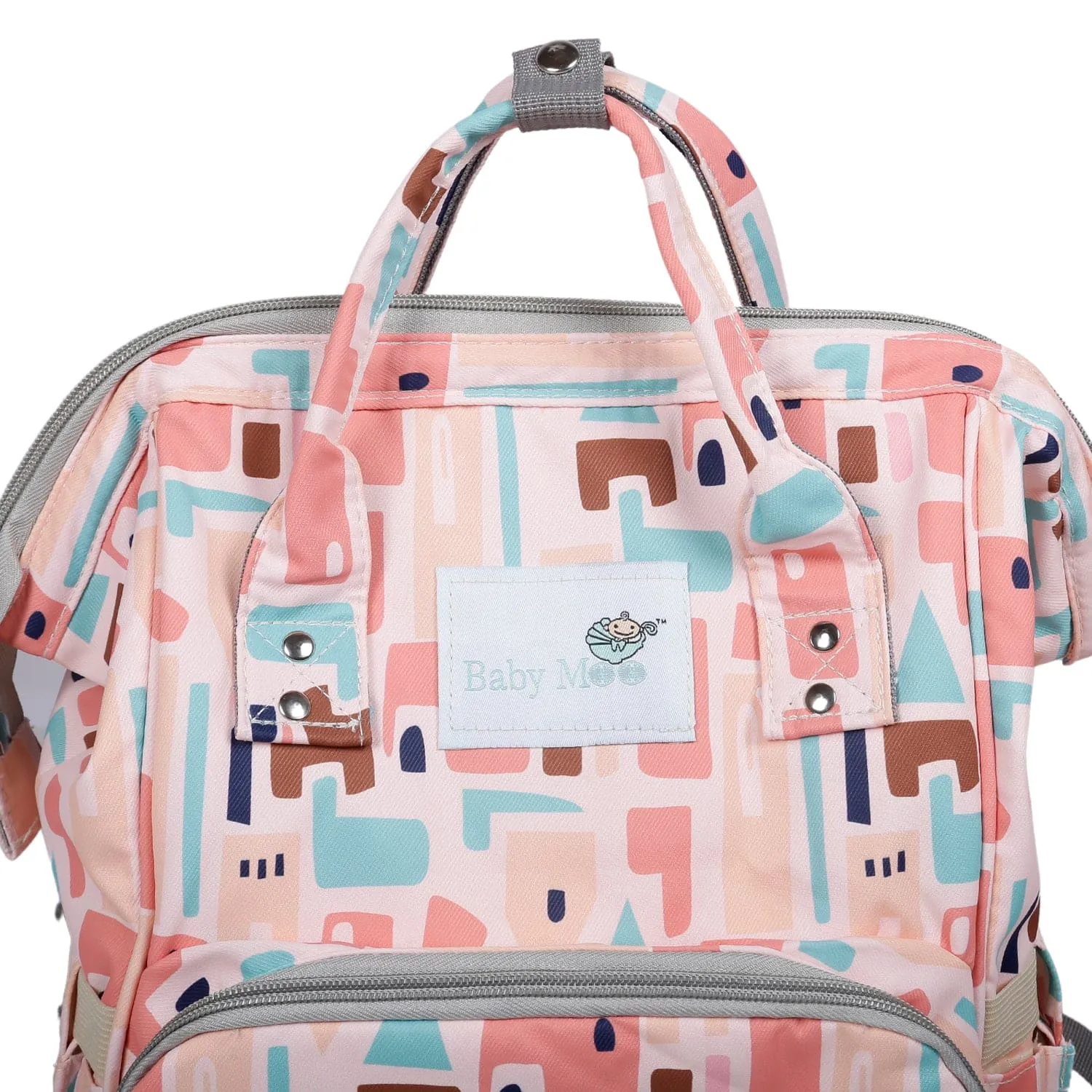 Diaper Bag 
Maternity Backpack Abstract Peach