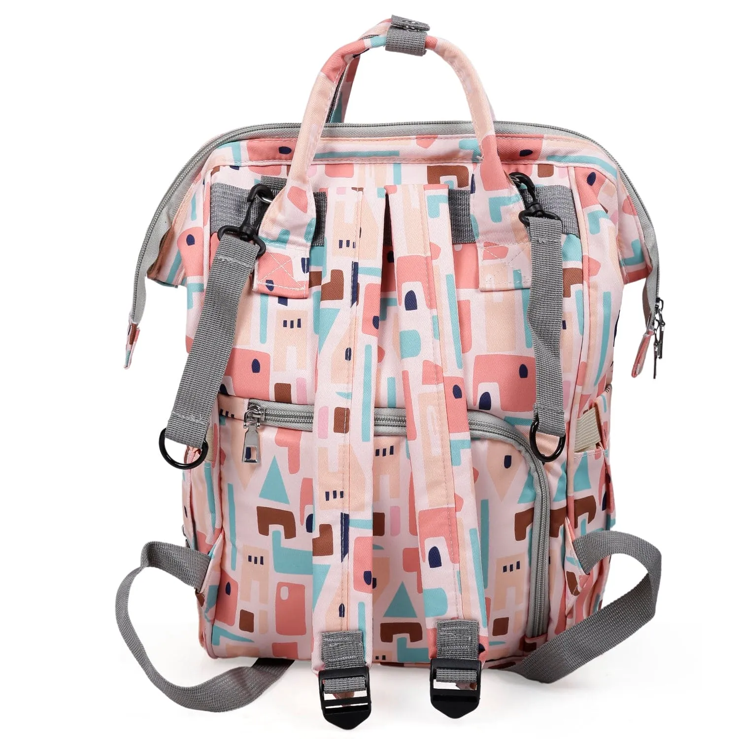 Diaper Bag 
Maternity Backpack Abstract Peach