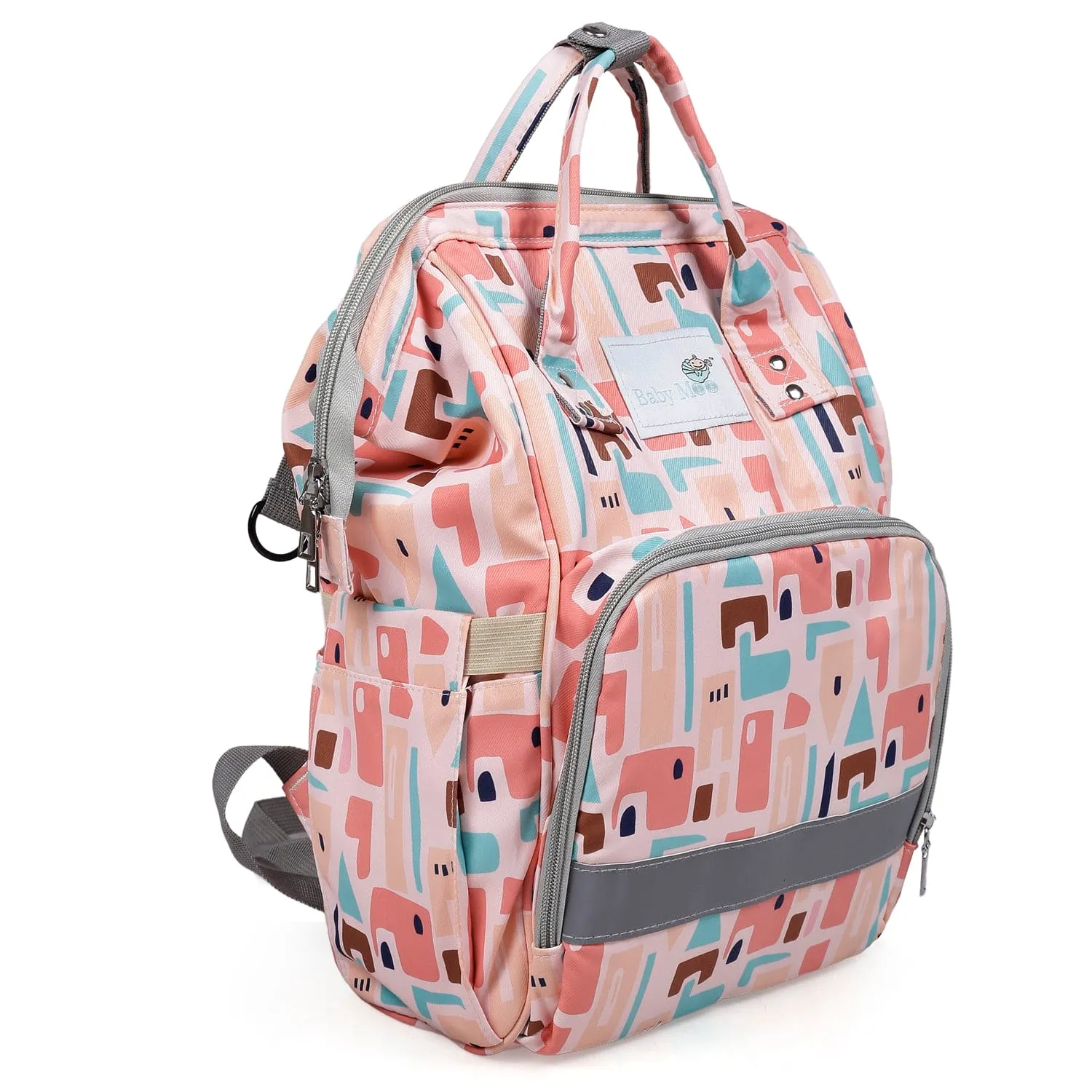 Diaper Bag 
Maternity Backpack Abstract Peach