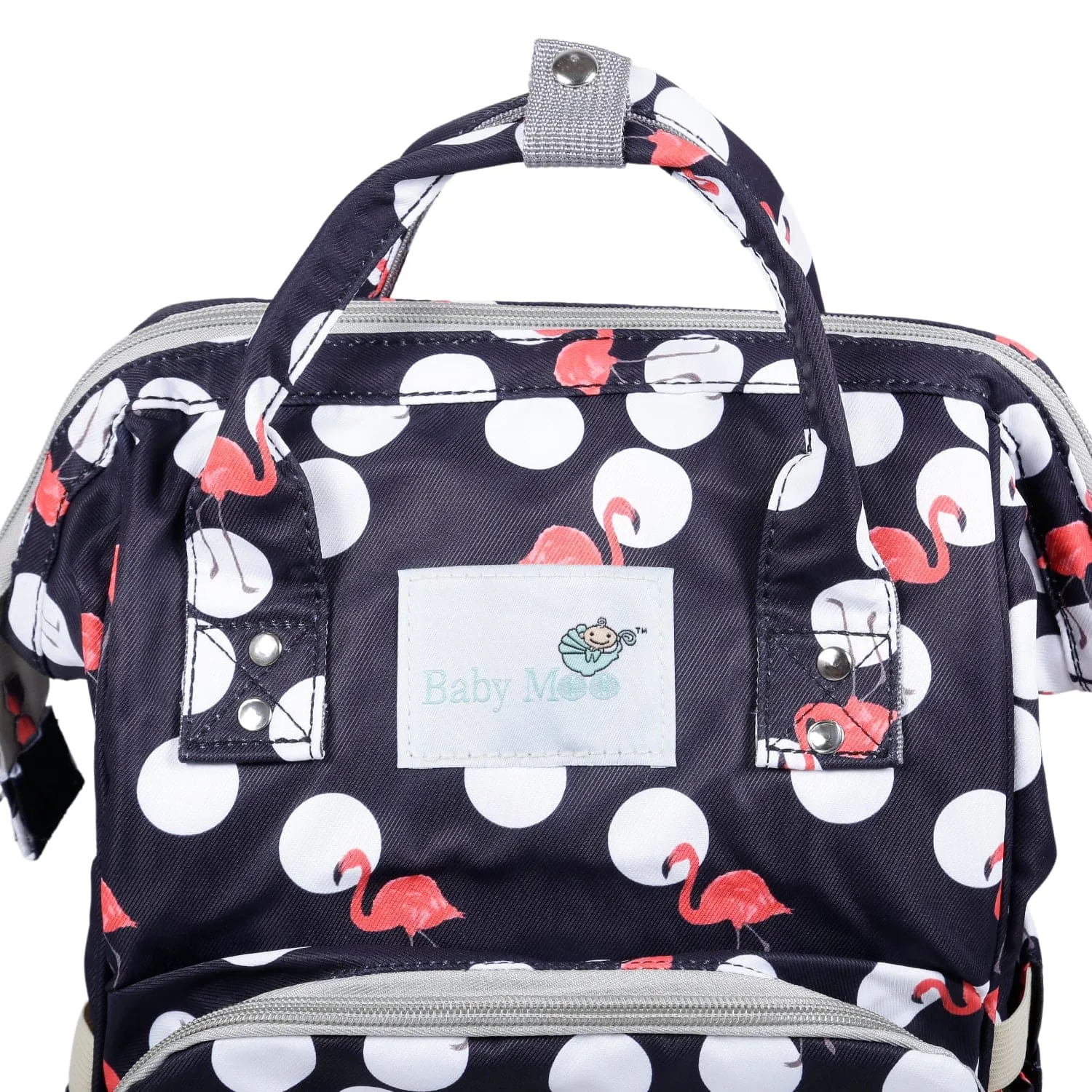 Diaper Bag 
Maternity Backpack Flamingo Black