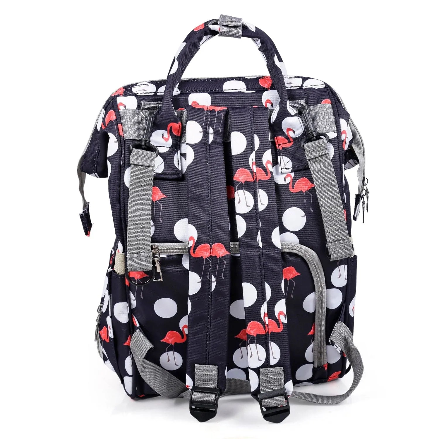 Diaper Bag 
Maternity Backpack Flamingo Black