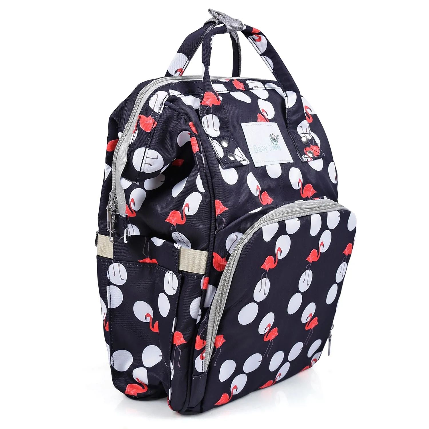 Diaper Bag 
Maternity Backpack Flamingo Black