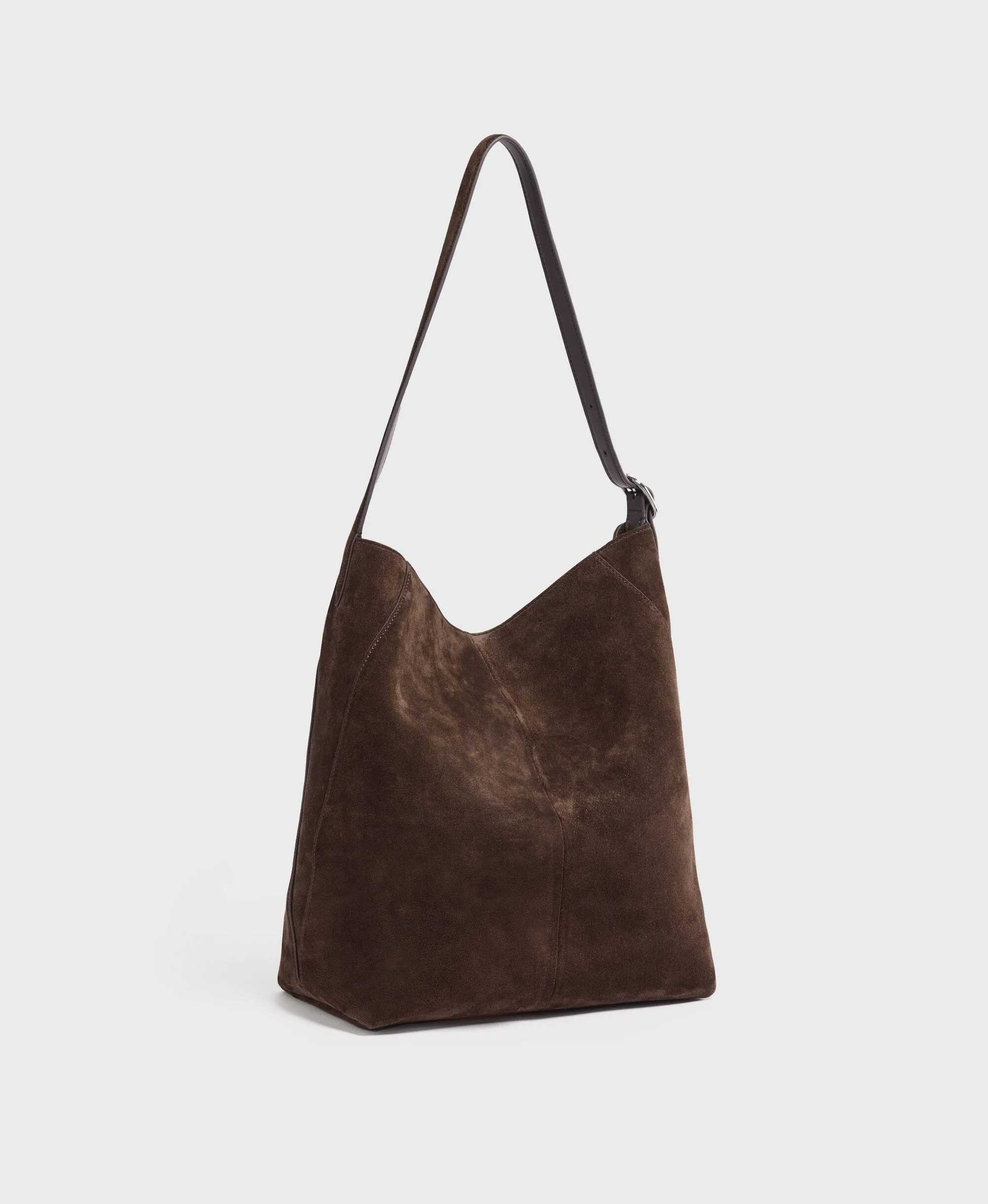 Drop Hobo - Dark Rosewood(Suede)