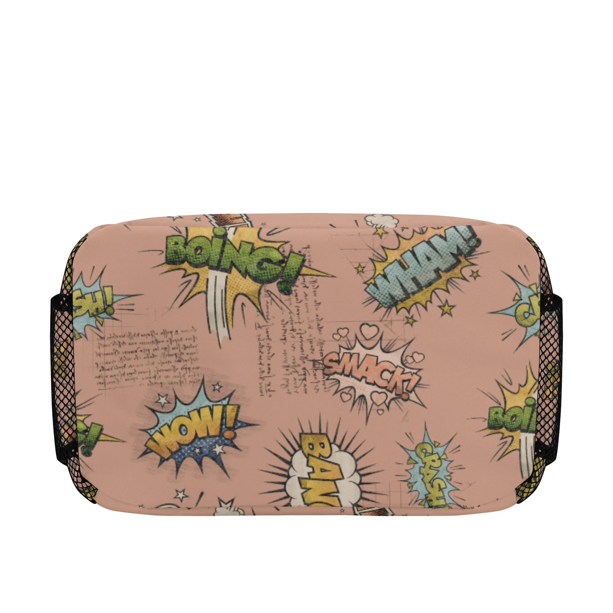 Elevate Lunchtime with Stylish All-Over Printed Vintage Aesthetics Lunch Bag for Teenagers-Peachy Adventure