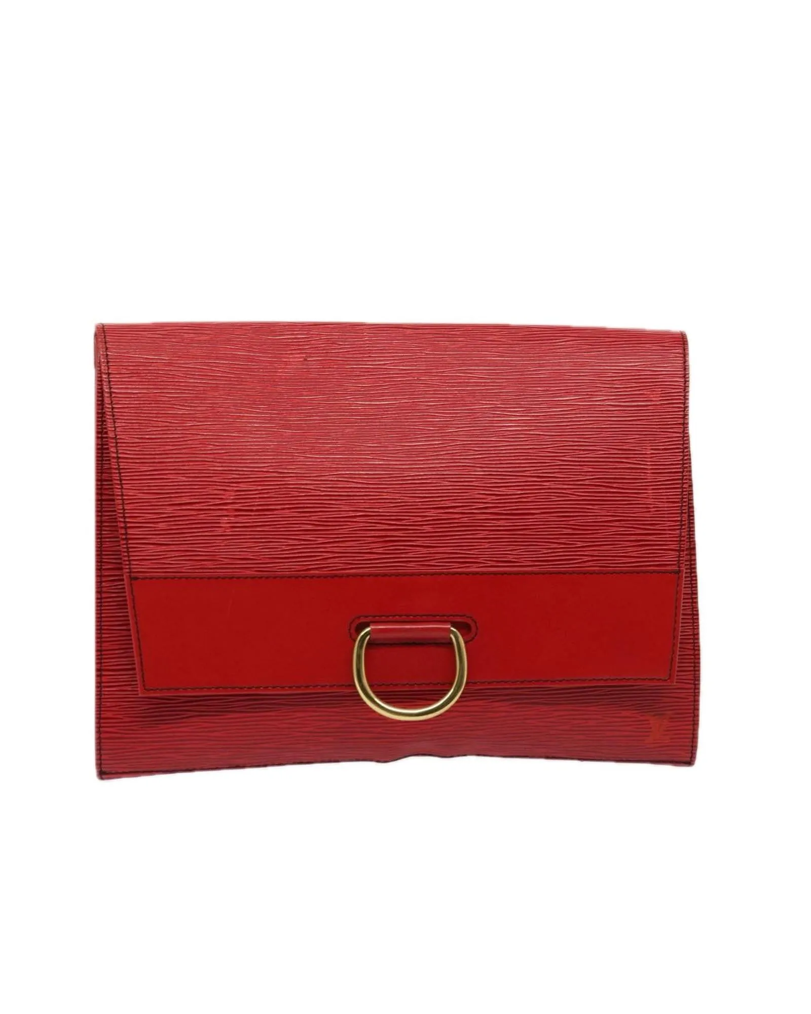 Epi Leather Red Clutch Bag by Louis Vuitton