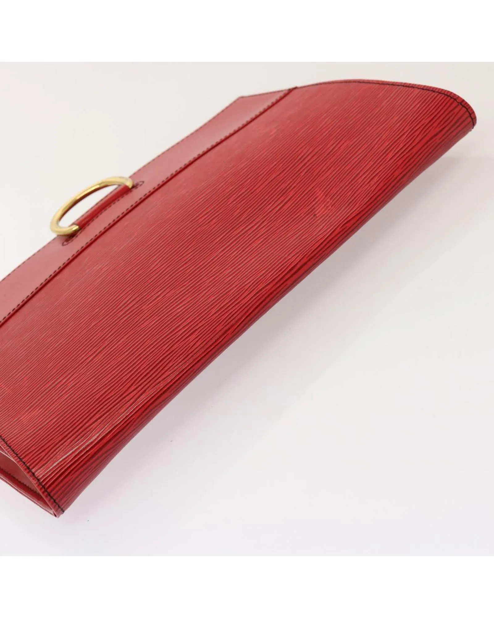 Epi Leather Red Clutch Bag by Louis Vuitton