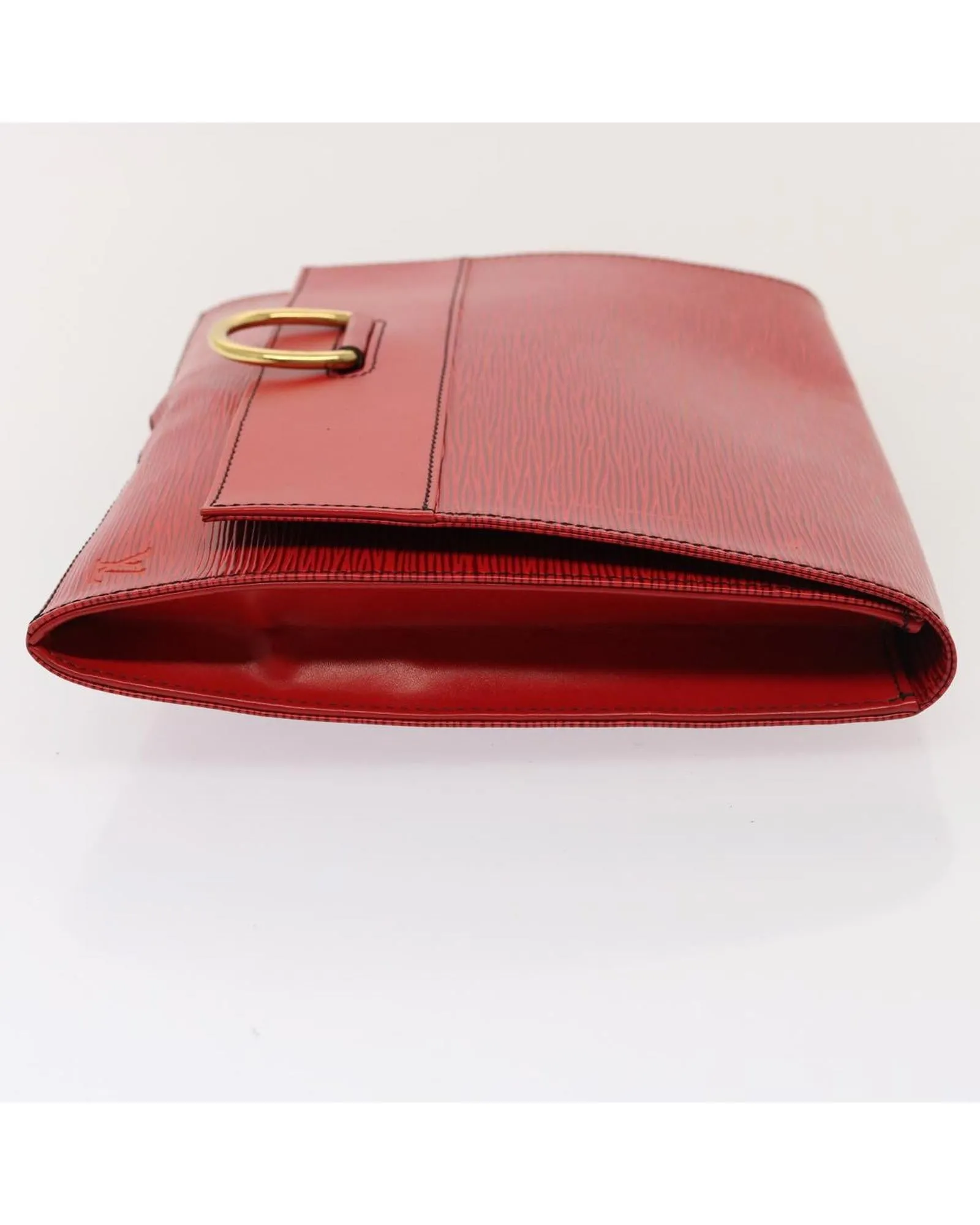 Epi Leather Red Clutch Bag by Louis Vuitton