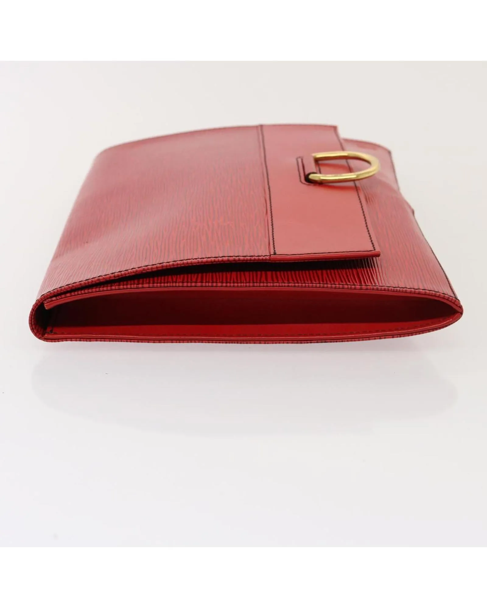 Epi Leather Red Clutch Bag by Louis Vuitton