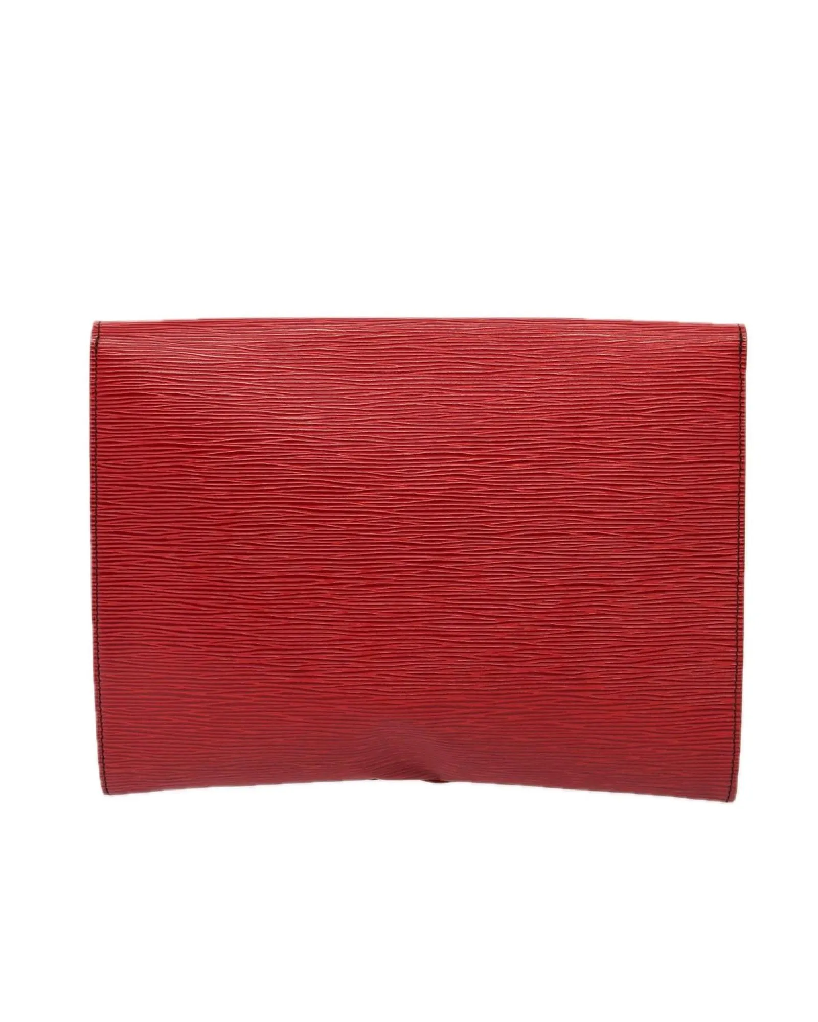 Epi Leather Red Clutch Bag by Louis Vuitton