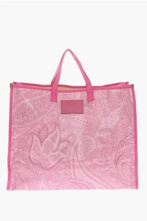 Etro Nylon GLOBE TROTTER Tote Bag with Paisley-print Unica One size