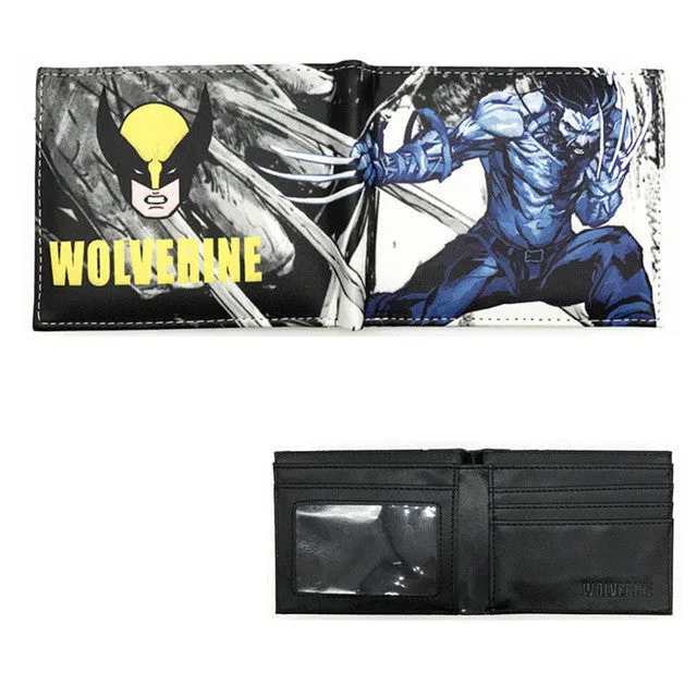 Free Shipping PU Short Wallet Guardians of The Galaxy Wonder Women Walking Dead Dragon Ball Z Bombshells Anime Purse