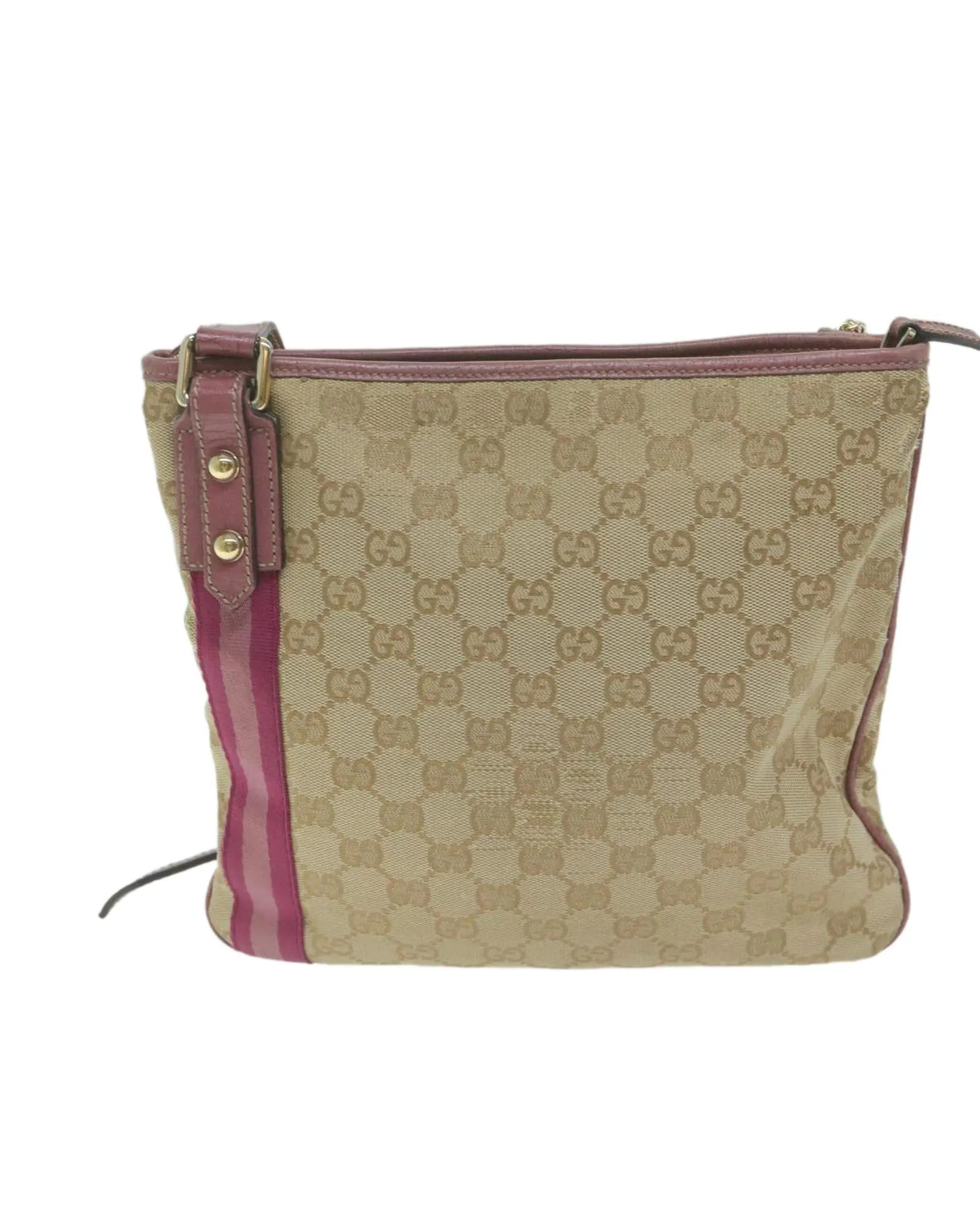 GG Canvas Sherry Line Shoulder Bag with Charm Accessory