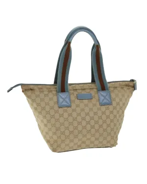 GG Canvas Sherry Line Tote Bag with Leather Trim