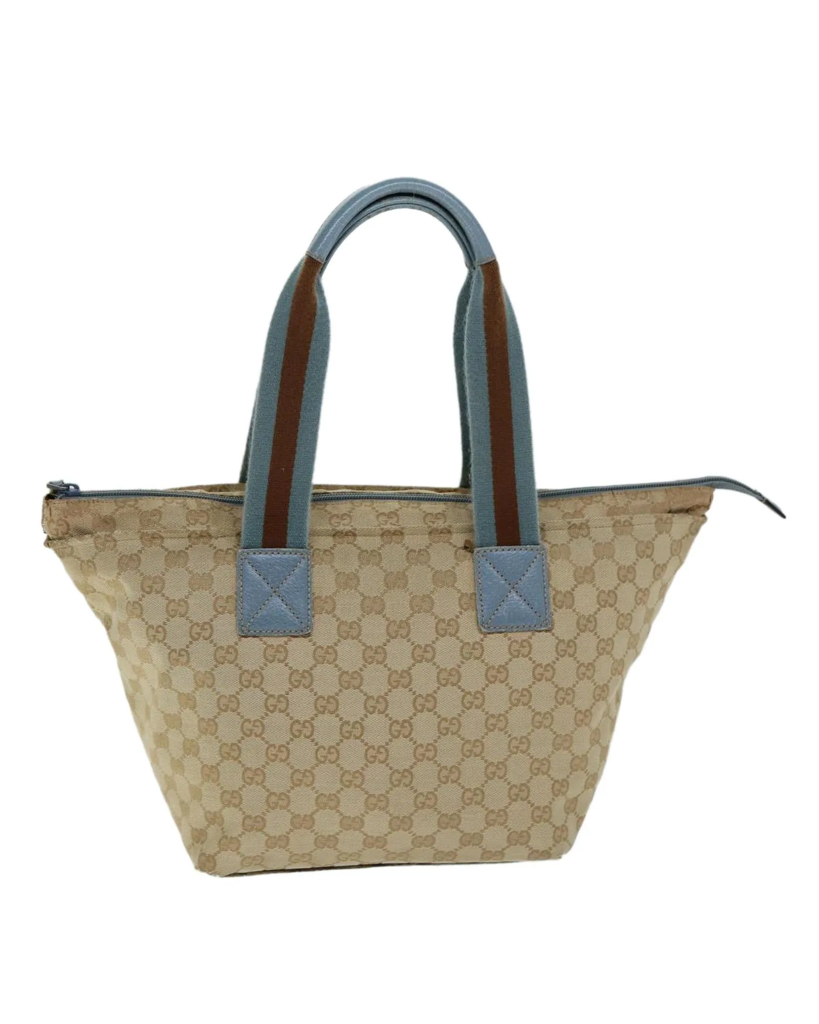 GG Canvas Sherry Line Tote Bag with Leather Trim