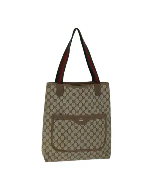 GG Supreme Web Sherry Line PVC Leather Tote Bag